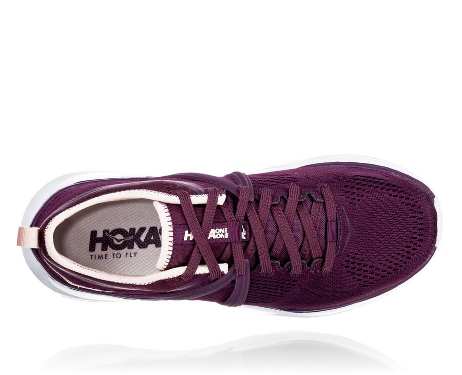 Running Shoes Womens - Hoka One One Tivra - Purple - RUQGZCX-25